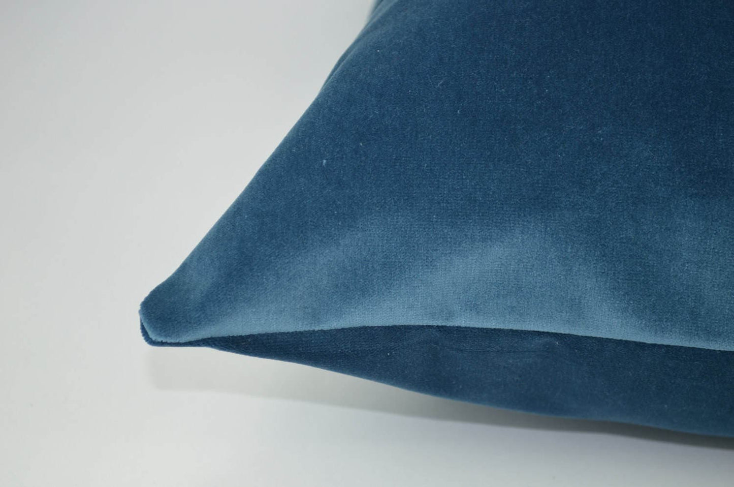 slate blue velvet pillow case, dark blue velvet pillow, slate blue velvet cushion