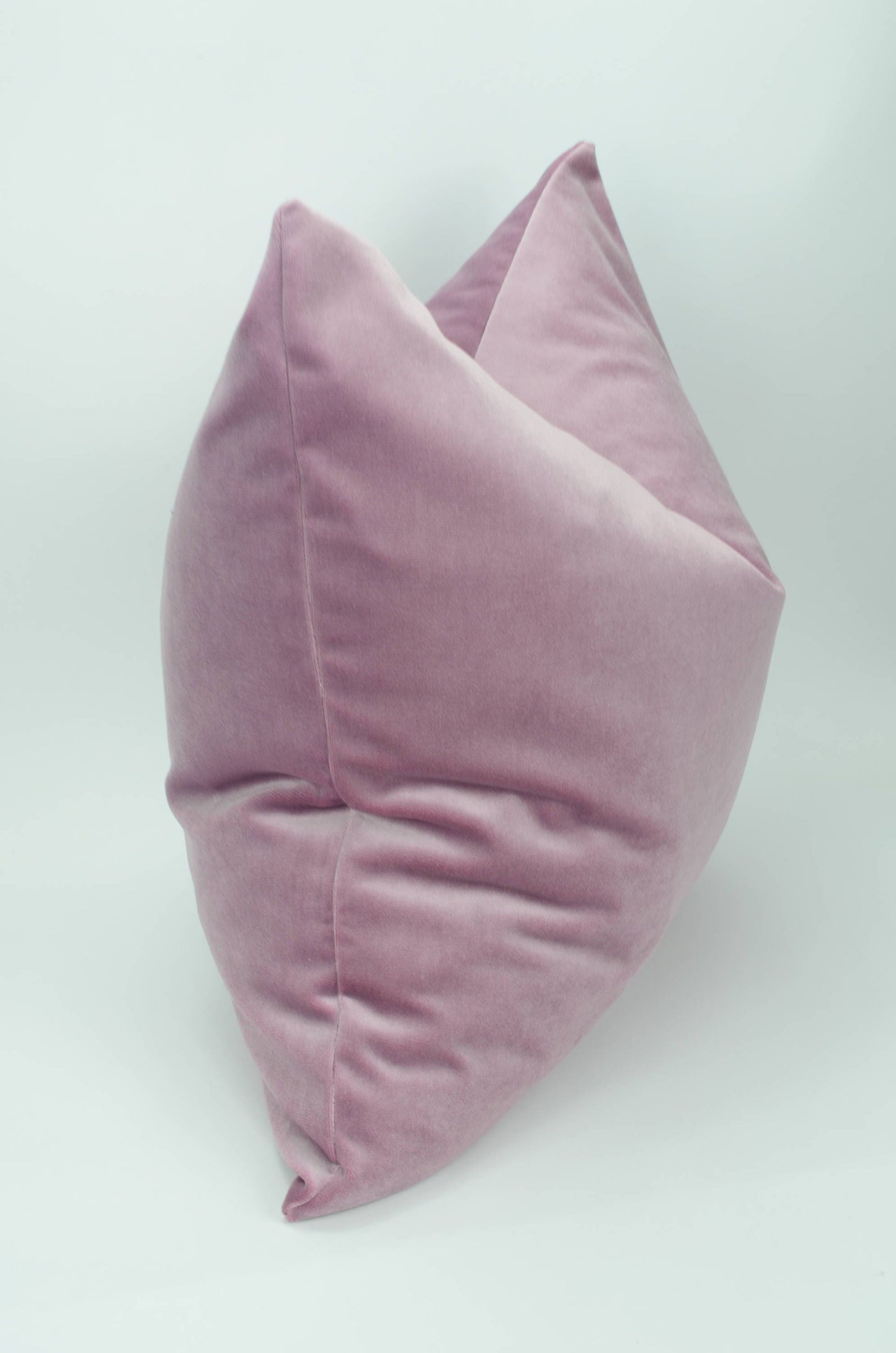vintage rose velvet pillow cover, pink velvet cushion case, light purple velvet pillow