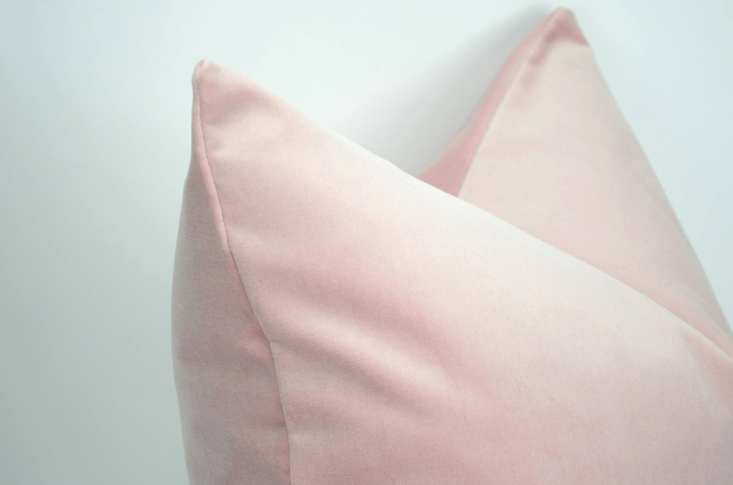 Blush velvet pillow // blush velvet cushion // blush pillow cover // light pink velvet pillow