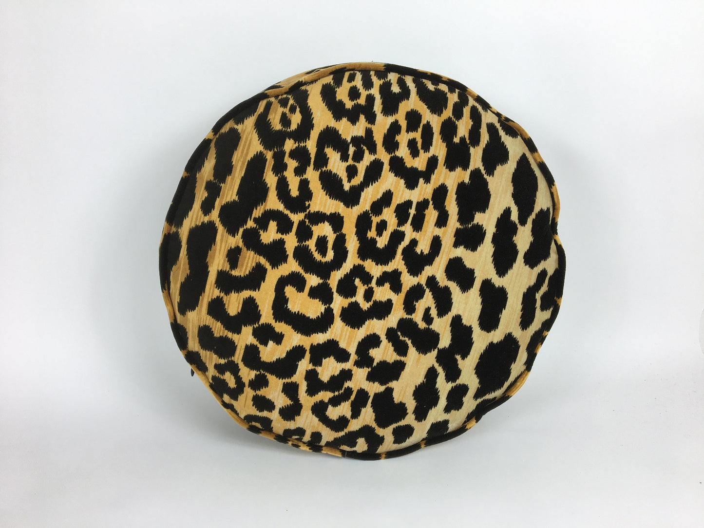 leopard round pillow // round velvet pillow // round box pillow // // velvet round cushion // round floor pillow