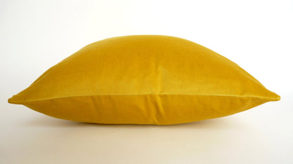 buttercup yellow velvet pillow case // yellow velvet pillow case