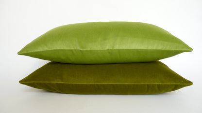 apple green velvet pillow case // green velvet cushion case // green velvet