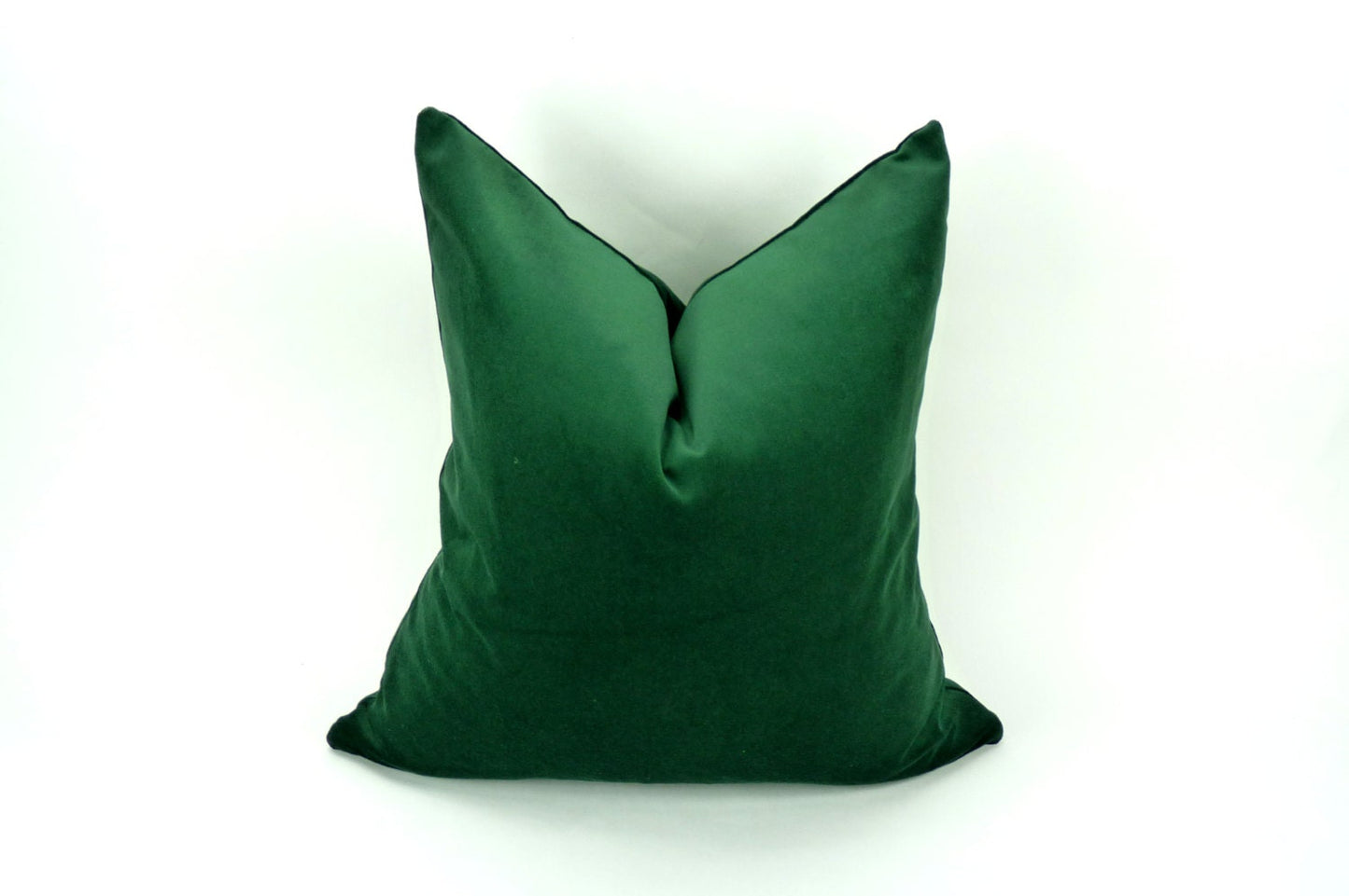 Forest green pillow cover // forest green velvet cushion // green pillow cover // hunter green velvet