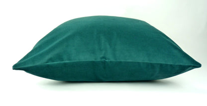 green teal velvet pillow cover, green teal velvet cushion, teal velvet pillow