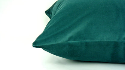 green teal velvet pillow cover, green teal velvet cushion, teal velvet pillow