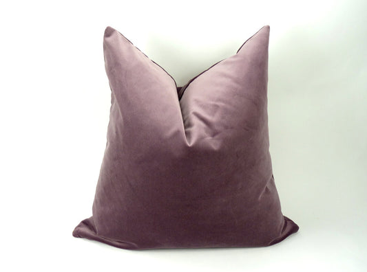 Mauve pillow cover // mauve velvet cushion case // mauve velvet pillow cover