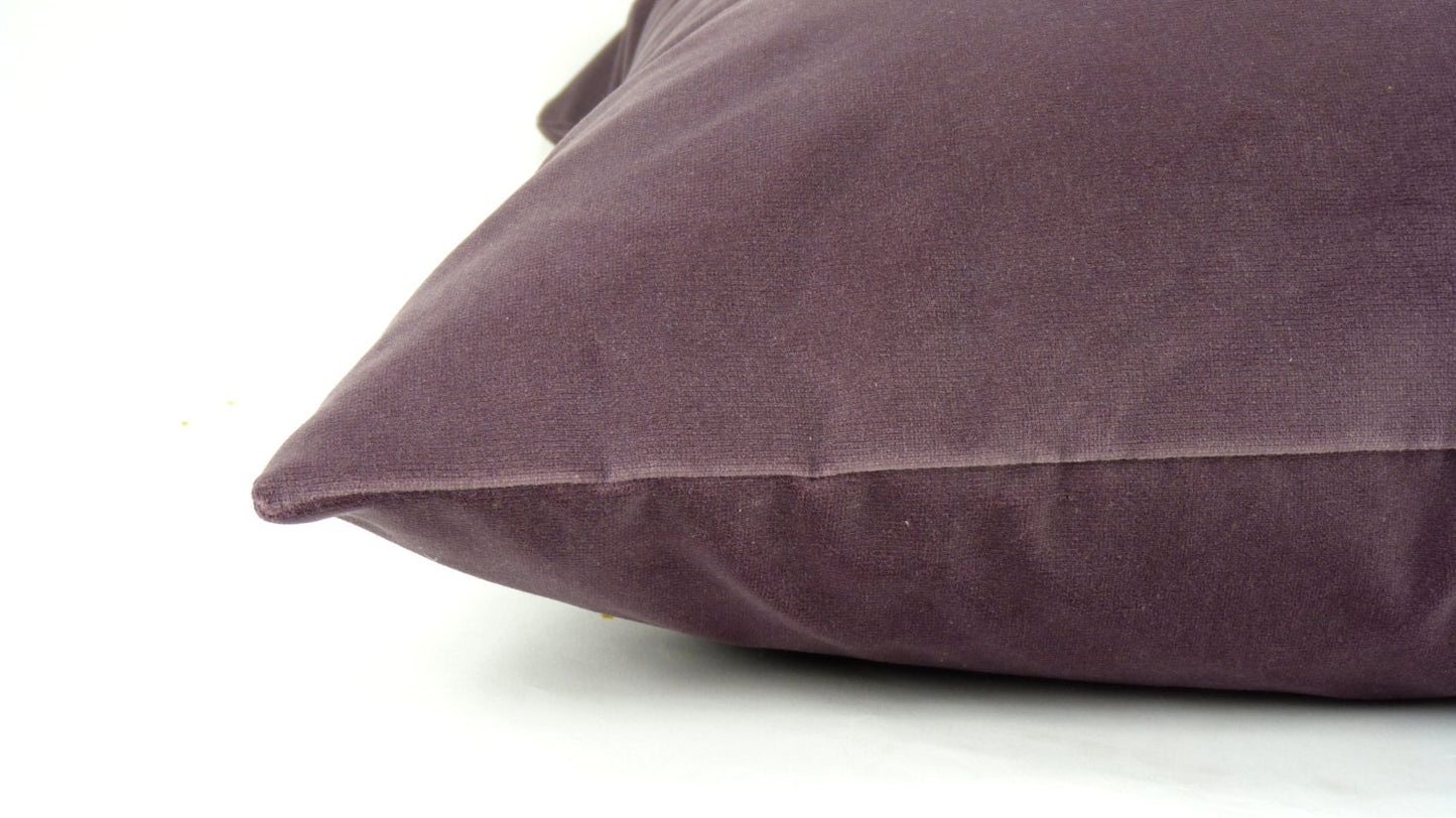 Mauve pillow cover // mauve velvet cushion case // mauve velvet pillow cover