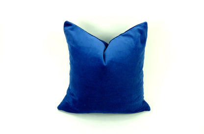 Royal blue velvet pillow case // blue velvet cushion cover // royal blue pillow case