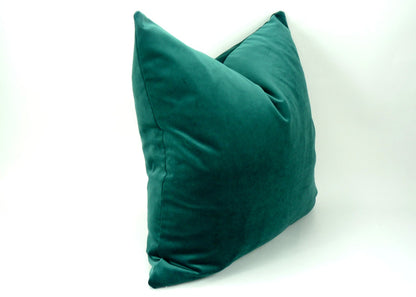 green teal velvet pillow cover, green teal velvet cushion, teal velvet pillow