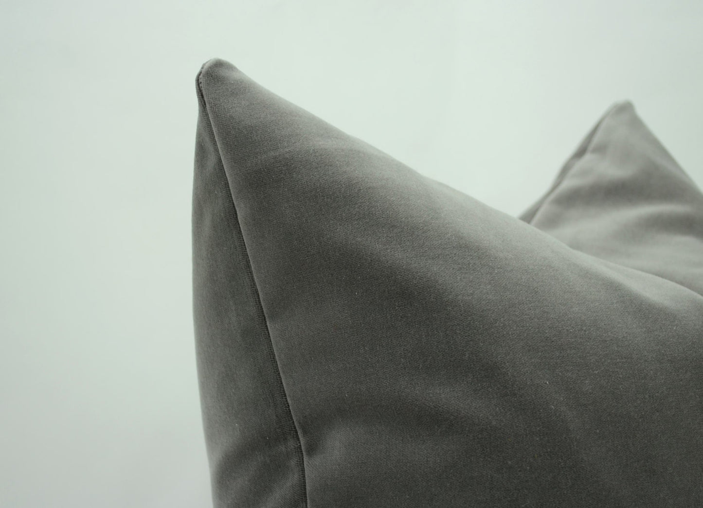 Stone grey velvet pillow case // stone grey cushion case //  grey velvet pillow