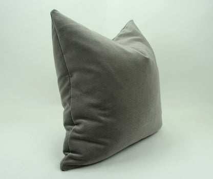 Stone grey velvet pillow case // stone grey cushion case //  grey velvet pillow