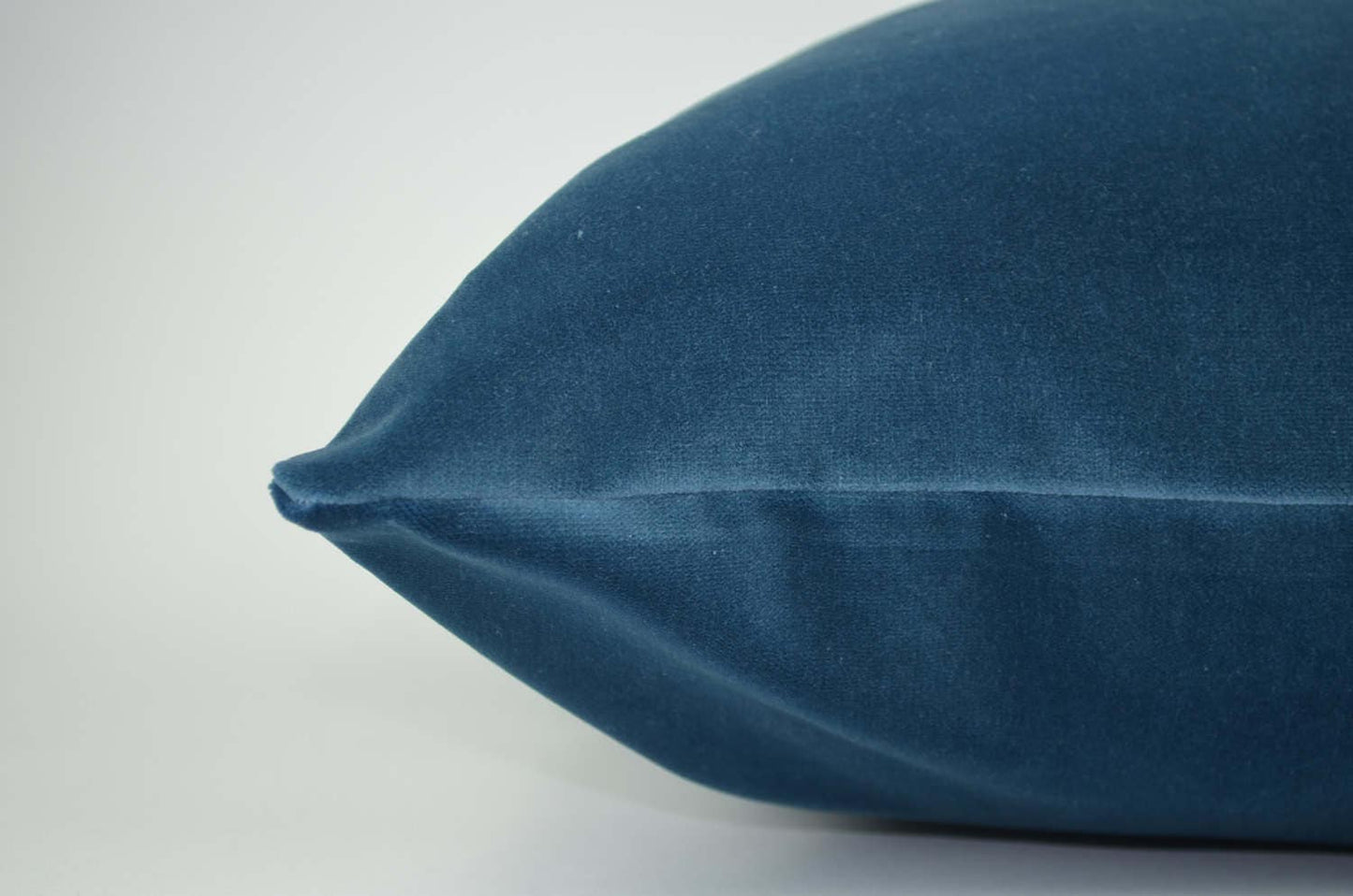 slate blue velvet pillow case, dark blue velvet pillow, slate blue velvet cushion