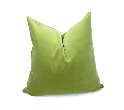 Sage green velvet pillow case // sage green velvet cushion  // green pillow cover // green velvet pillow
