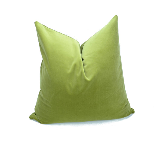 Sage green velvet pillow case // sage green velvet cushion  // green pillow cover // green velvet pillow