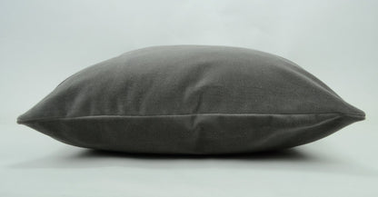 Stone grey velvet pillow case // stone grey cushion case //  grey velvet pillow
