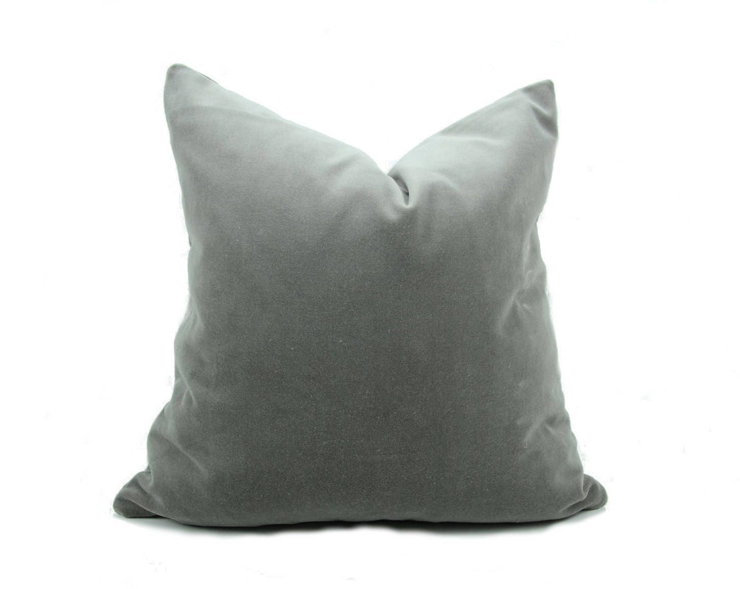 Stone grey velvet pillow case // stone grey cushion case //  grey velvet pillow