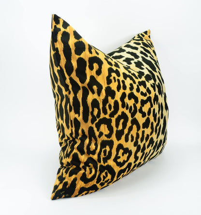 braemore jamil leopard pillow cover // leopard cushion cover // velvet leopard pillow // leopard print pillow cover