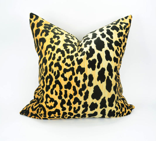 braemore jamil leopard pillow cover // leopard cushion cover // velvet leopard pillow // leopard print pillow cover
