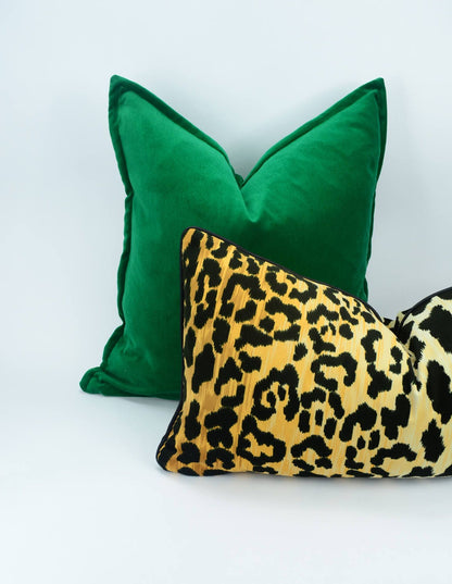 braemore jamil leopard pillow cover // leopard cushion cover // velvet leopard pillow // leopard print pillow cover