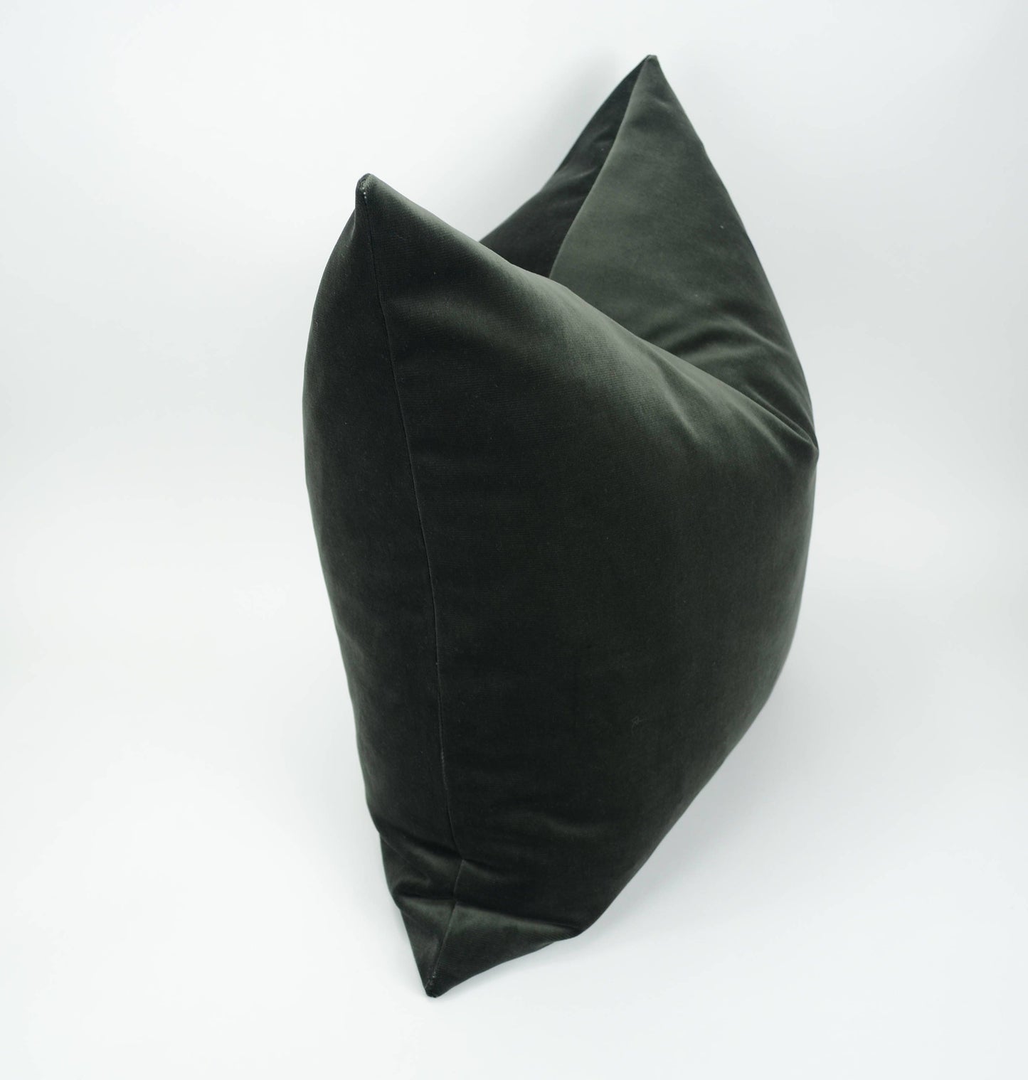 Charcoal grey velvet pillow // grey velvet pillow // charcoal grey cushion
