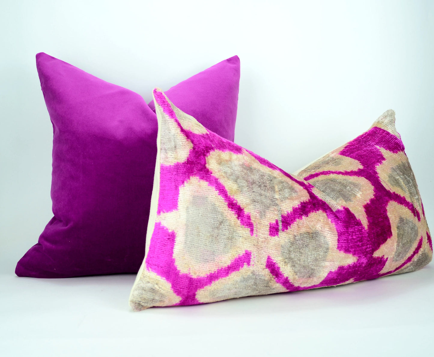 orchid velvet pillow cover //orchid velvet cushion // dark orchid velvet pillow