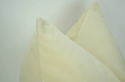 ivory velvet pillow case // cream velvet cushion case // ivory pillow // cream ivory decor