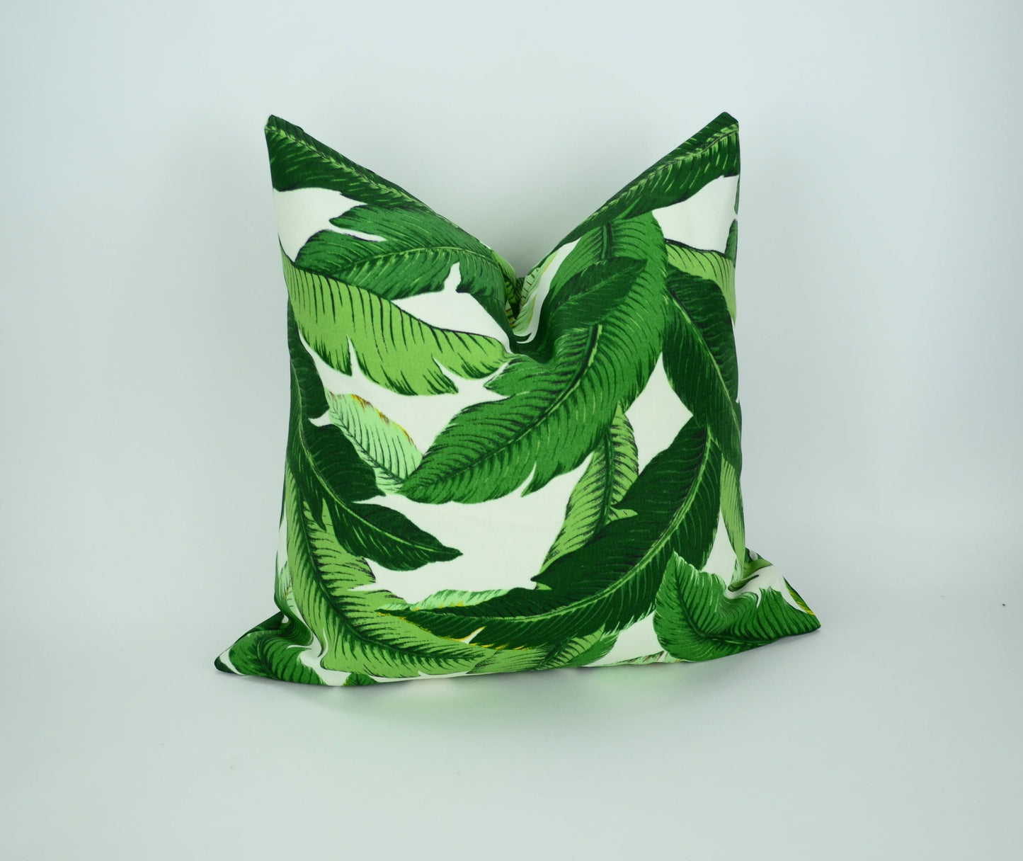 Banana leaf pillow // palm leaf pillow cover // tropical pillow cover // Tommy bahama swaying palms // green pillow cover //