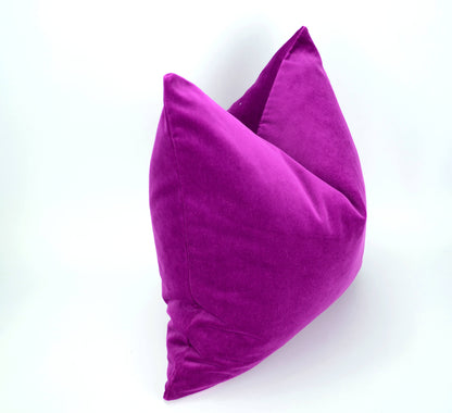 orchid velvet pillow cover //orchid velvet cushion // dark orchid velvet pillow