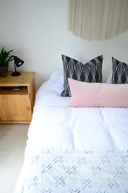 Blush long lumbar pillow cover // blush velvet cushion cover // blush velvet long lumbar pillow cover// pink velvet pillow cover