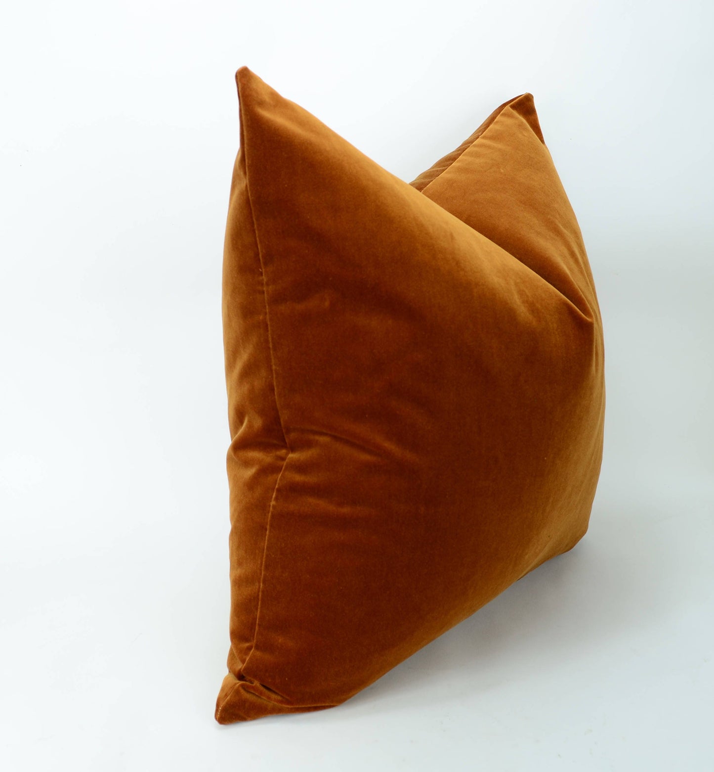 Copper lumbar pillow, rust velvet pillow, copper velvet pillow, rust velvet cushion, cotton velvet cushion, rust pillow