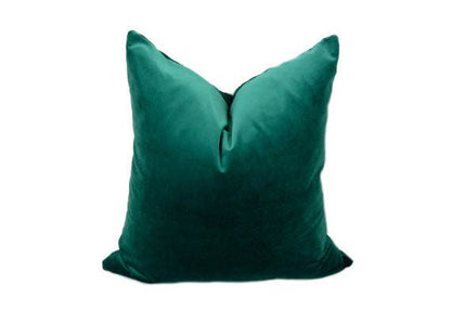 green teal velvet pillow cover, green teal velvet cushion, teal velvet pillow