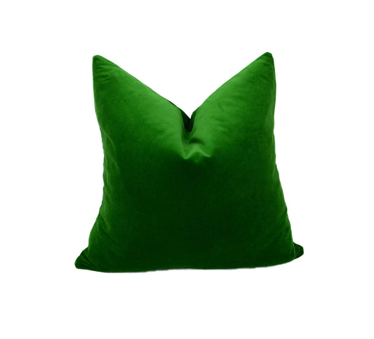 emerald green velvet pillow cover // emerald green velvet cushion // green velvet pillow // velvet pillow
