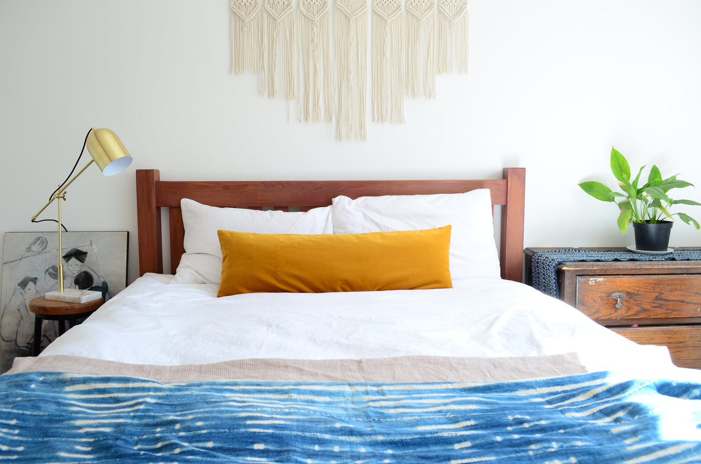 Long lumbar pillow, mustard velvet pillow, long lumbar mustard cushion, mustard cushion