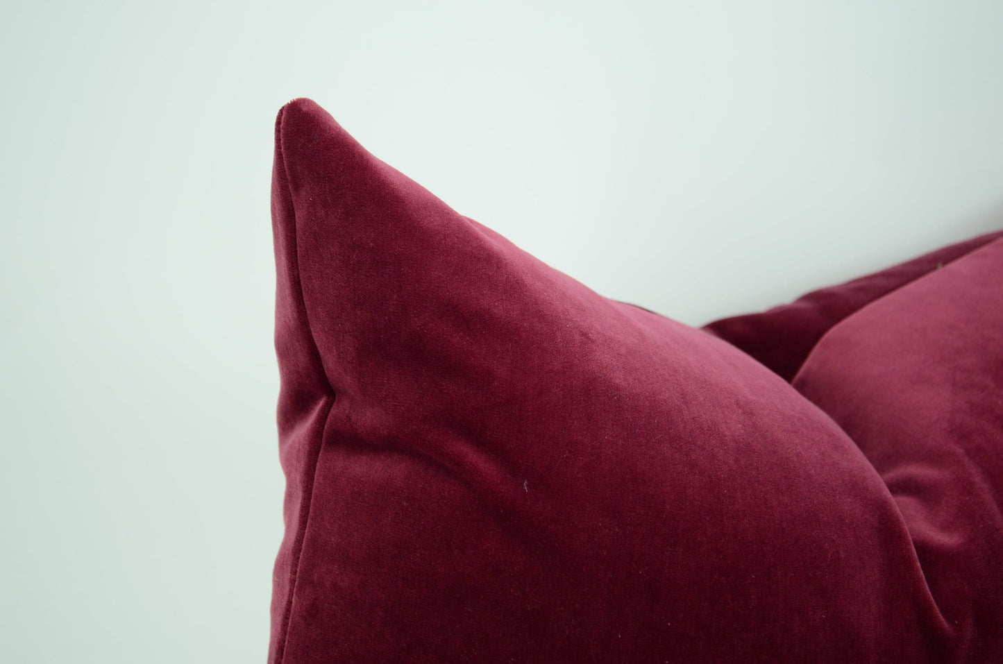 Mulberry velvet pillow case, dark pink velvet cushion, pink pillow cover