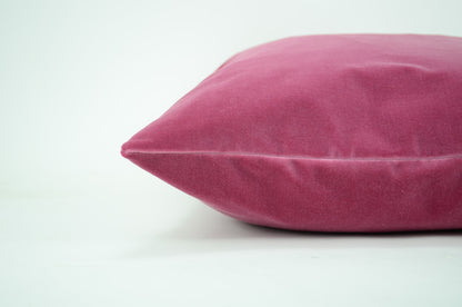 Rose pink velvet pillow cover, pink velvet cushion, pink velvet pillow
