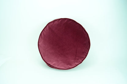 Round velvet cushion // round velvet floor pillow // round box pillow // pink round cushion // pink box cushion