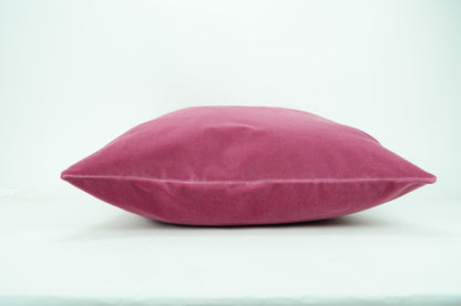 Rose pink velvet pillow cover, pink velvet cushion, pink velvet pillow
