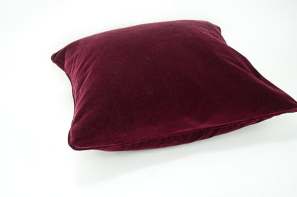 Burgundy velvet pillow case, wine red velvet cushion, burgundy velvet cushion