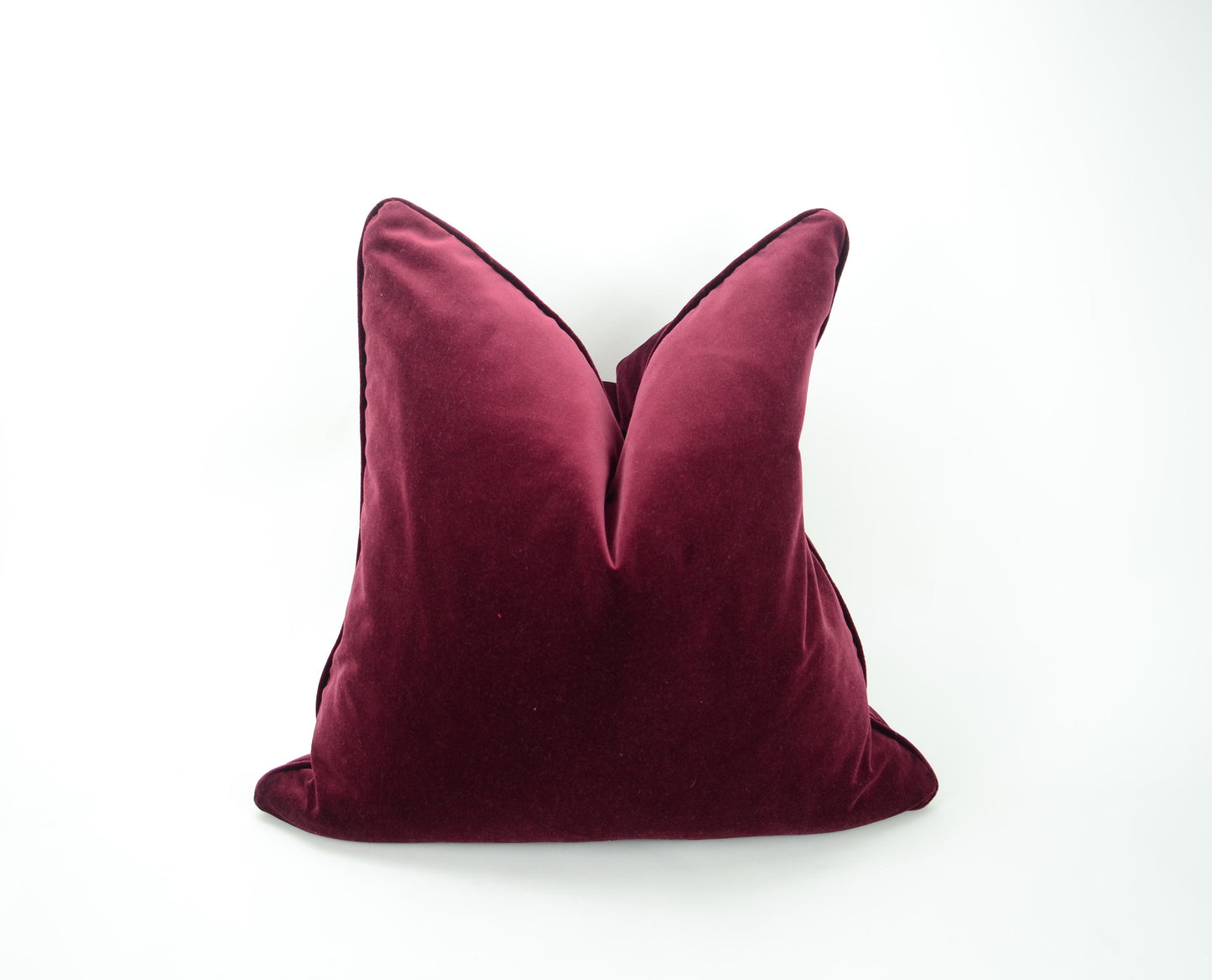 Burgundy velvet pillow case, wine red velvet cushion, burgundy velvet cushion