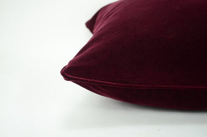 Burgundy velvet pillow case, wine red velvet cushion, burgundy velvet cushion
