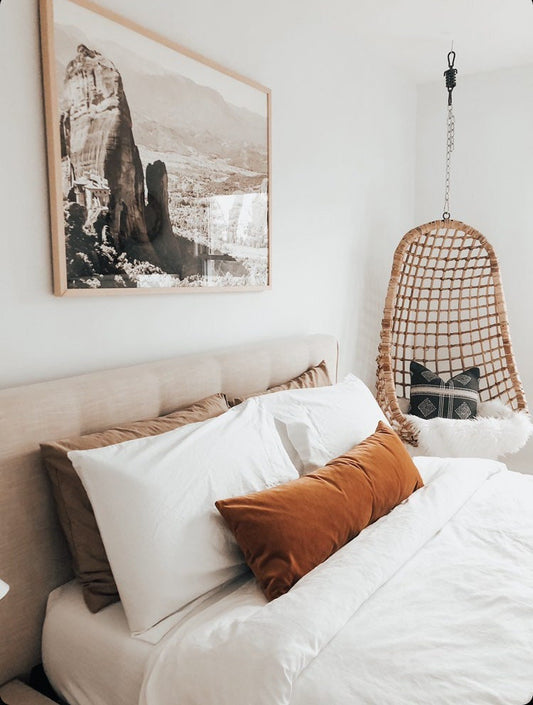 Long lumbar pillow // rust velvet pillow cover // copper velvet pillow // long lumbar rust pillow