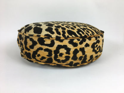 leopard round pillow // round velvet pillow // round box pillow //  //  velvet round cushion // round floor pillow