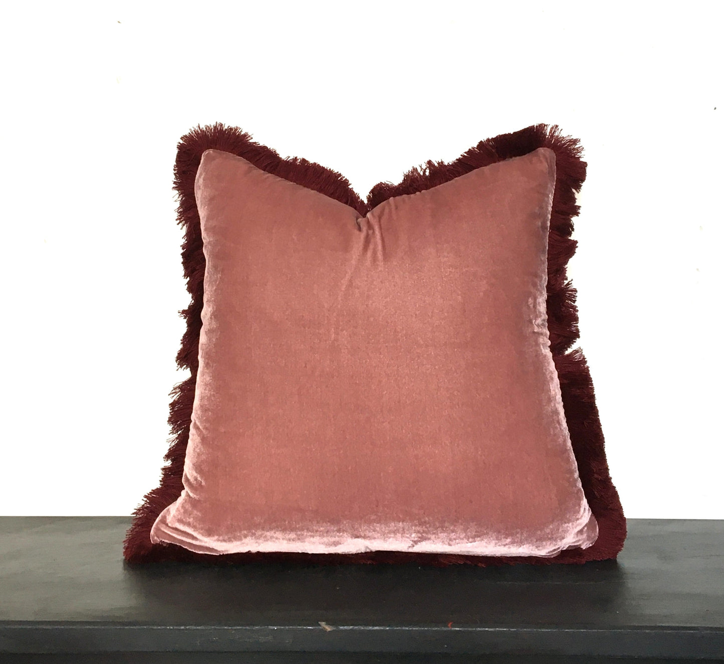 Dusty rose silk velvet pillow, silk velvet cushion, pink silk velvet pillow, pink velvet cushion