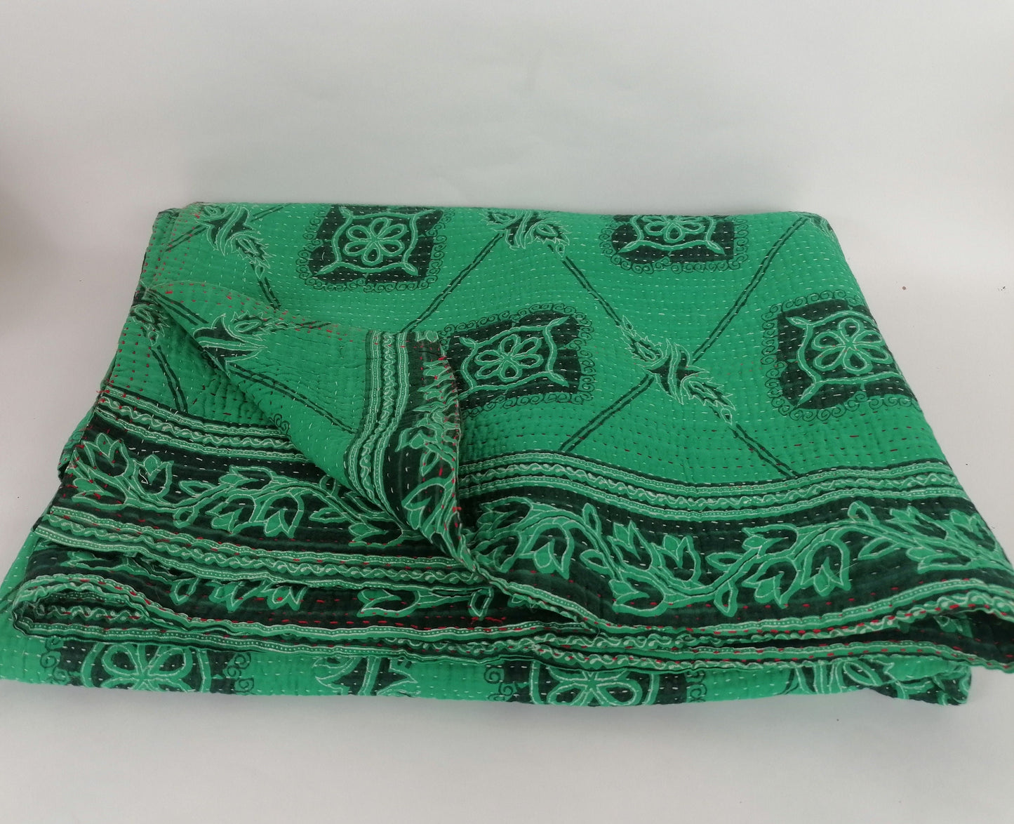 Kantha Quilt // kantha blanket // throw blanket