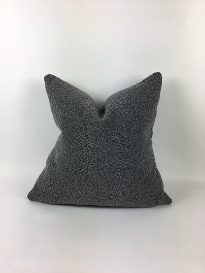 Bouche pillow // boule cushion // grey wool pillow