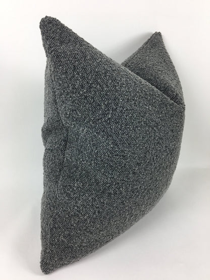 Bouche pillow // boule cushion // grey wool pillow