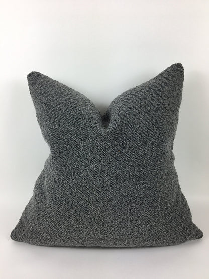 Bouche pillow // boule cushion // grey wool pillow