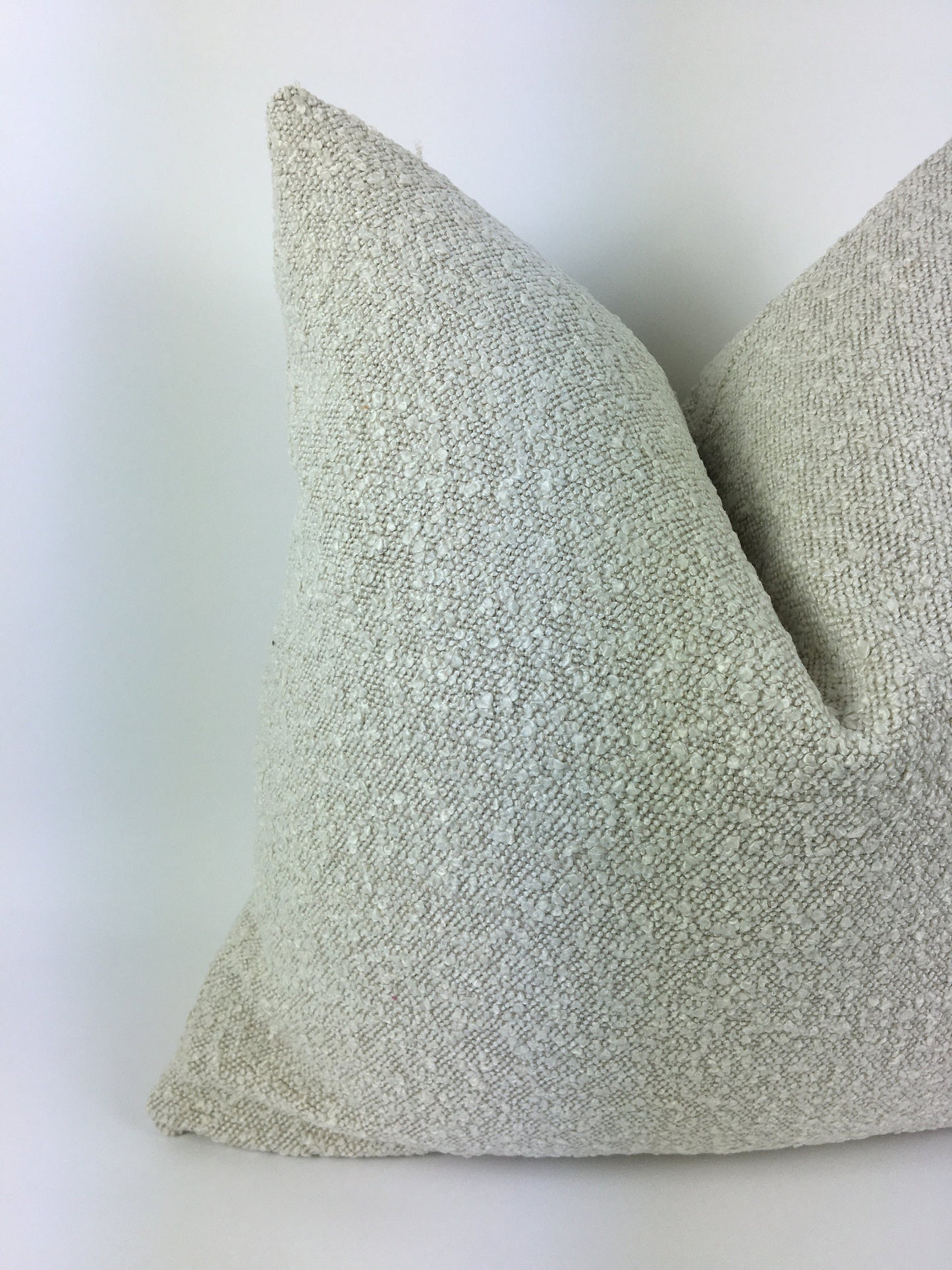 Boucle pillow // cream boucle pillow // boucle cushion