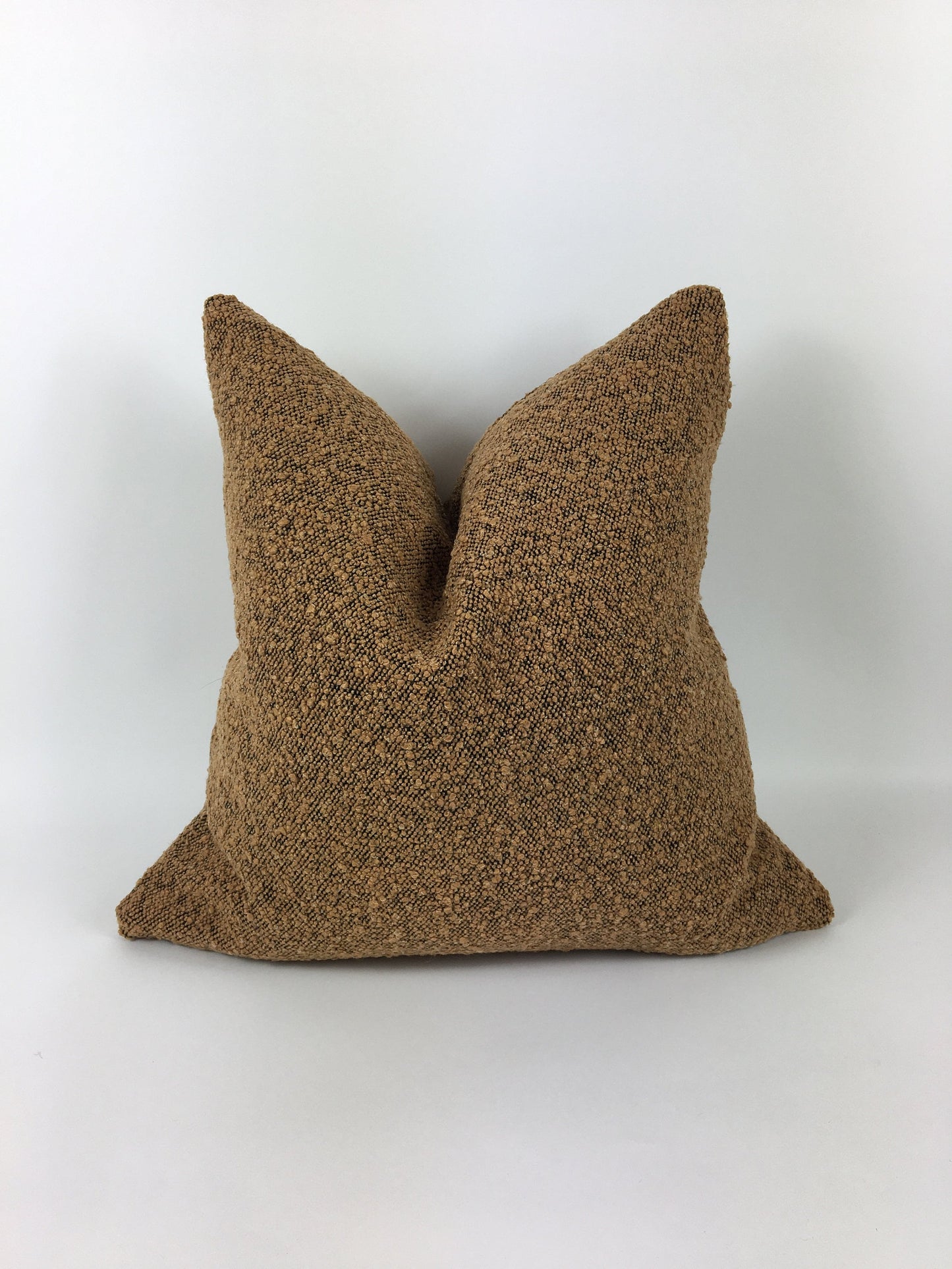 Boucle pillow // rust boucle pillow // boucle cushion