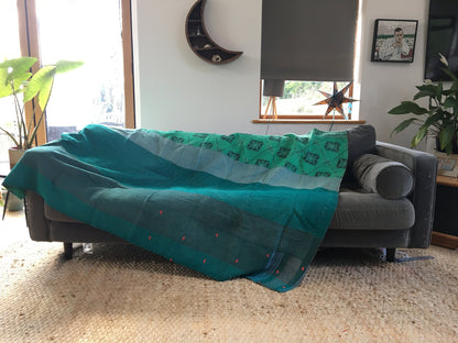 Kantha Quilt // kantha blanket // throw blanket